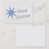 Vrolijk kerstfeest - Snowflake - Visitekaartje (Voorkant / Achterkant)
