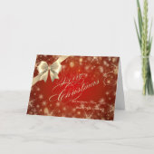 Vrolijk kerstfeest, Snowflakes, bedrijfsgroet Feestdagen Kaart (Voorkant)