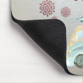 Vrolijk kerstfeest, Snowflakes, Groene Tronkelpijn Muismat (Hoek)