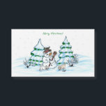 Vrolijk kerstfeest! Snowman met kat en puppy<br><div class="desc">Vrolijk kerstfeest! Snowman met kat en puppy - kleine hond ~~ gekleurd potlood door Krisi ArtKSZP ~~ Store Category >>> Vrolijk kerstfeest voor kinderen >>> Snowman met kat en puppy</div>