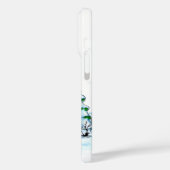 Vrolijk kerstfeest! Snowman met kat en puppy Case-Mate iPhone Case (Achterkant / Links)