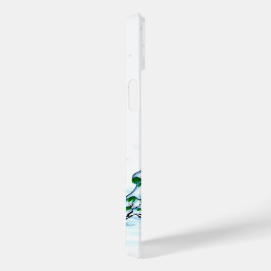 Vrolijk kerstfeest! Snowman met kat en puppy Case-Mate iPhone Case (Achterkant / Rechts)