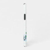 Vrolijk kerstfeest! Snowman met kat en puppy iPhone Hoesje (Rechterkant)