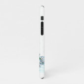 Vrolijk kerstfeest! Snowman met kat en puppy iPhone Hoesje (Linkerkant)