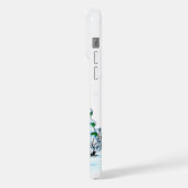 Vrolijk kerstfeest! Snowman met kat en puppy iPhone Hoesje (Linkerkant)