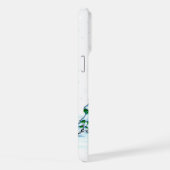 Vrolijk kerstfeest! Snowman met kat en puppy iPhone Hoesje (Rechterkant)