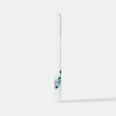 Vrolijk kerstfeest! Snowman met kat en puppy iPhone Hoesje (Rechterkant)