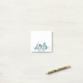 Vrolijk kerstfeest! Snowman met kat en puppy Post-it® Notes (Op bureau)