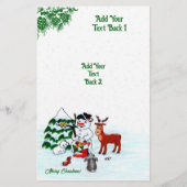 Vrolijk kerstfeest! Snowman met vrienden Flyer (Achterkant)