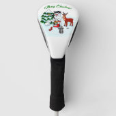 Vrolijk kerstfeest! Snowman met vrienden Golfheadcover (Voorkant)