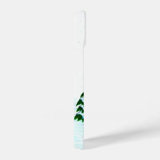 Vrolijk kerstfeest! Snowman met vrienden iPhone Hoesje (Rechterkant)