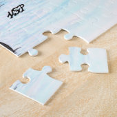 Vrolijk kerstfeest! Snowman met vrienden Legpuzzel (Zijkant)