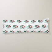 Vrolijk kerstfeest! Snowman met vrienden Lichaamskussen (Achterkant)