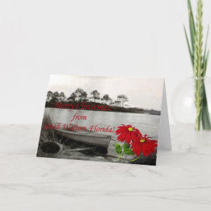 Vrolijk kerstfeest - South Walton, FL Feestdagen Kaart