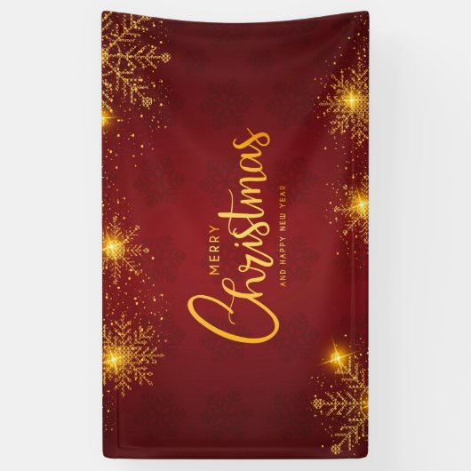 Vrolijk kerstfeest spandoek (Verticaal)