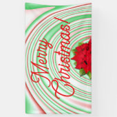 Vrolijk kerstfeest spandoek (Verticaal)