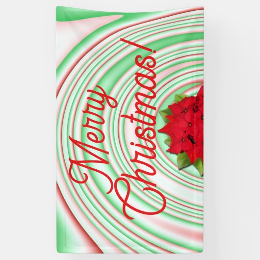 Vrolijk kerstfeest spandoek (Verticaal)