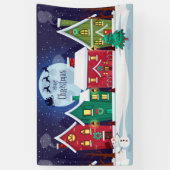 Vrolijk kerstfeest spandoek (Verticaal)