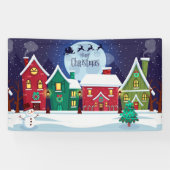 Vrolijk kerstfeest spandoek (Horizontaal)