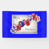 Vrolijk kerstfeest spandoek (Horizontaal)