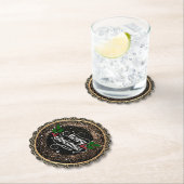 Vrolijk kerstfeest, sparkle en glitter kartonnen onderzetters (Insitu)