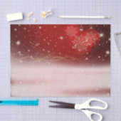 "Vrolijk kerstfeest" Sparkly Night and Ornaments Tissuepapier (Craft)