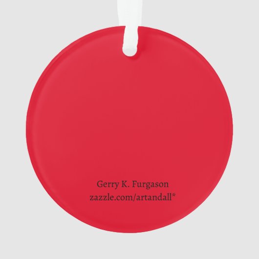 VROLIJK KERSTFEEST SPEELGOED SOLDAAT ORNAMENT (achterkant)