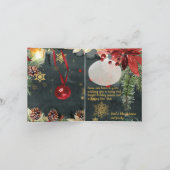 Vrolijk kerstfeest Splendor Feestdagen Kaart (Binnen)