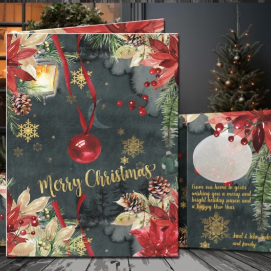 Vrolijk kerstfeest Splendor Feestdagen Kaart