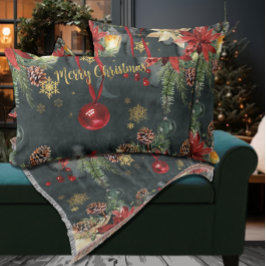 Vrolijk kerstfeest Splendor Kussen