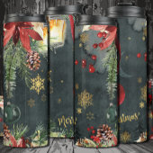 Vrolijk kerstfeest Splendor Thermosbeker