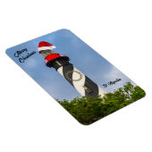 Vrolijk kerstfeest St Augustine Florida vuurtoren Magneet (Rechterzijde)