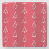 Vrolijk kerstfeest stenen onderzetter (Voorkant)