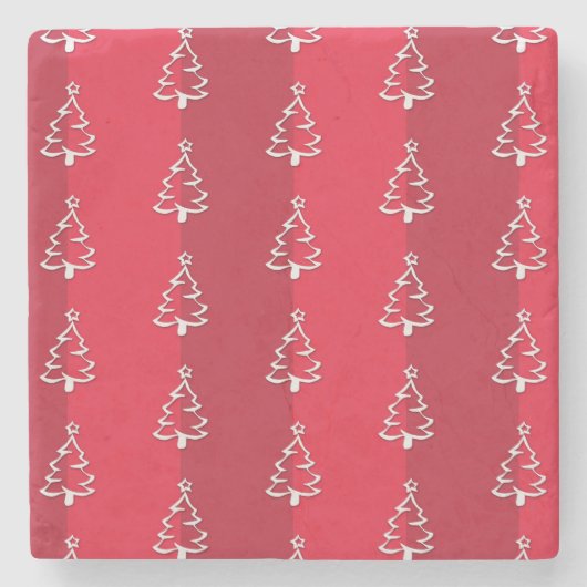 Vrolijk kerstfeest stenen onderzetter (Voorkant)