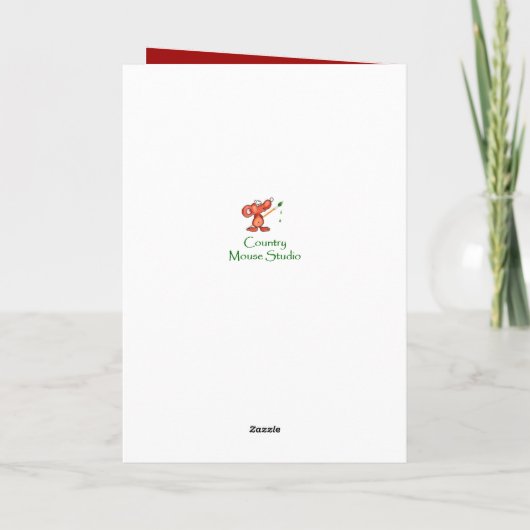 Vrolijk kerstfeest Stepdochter Otter Animal Humor Feestdagen Kaart (Achterkant)