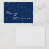 Vrolijk Kerstfeest - Sterren - Visitekaartje (Voorkant / Achterkant)