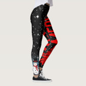 Vrolijk kerstfeest Sterrennacht op uw kleur Leggings (Rechts)