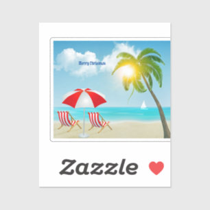 Vrolijk kerstfeest sticker