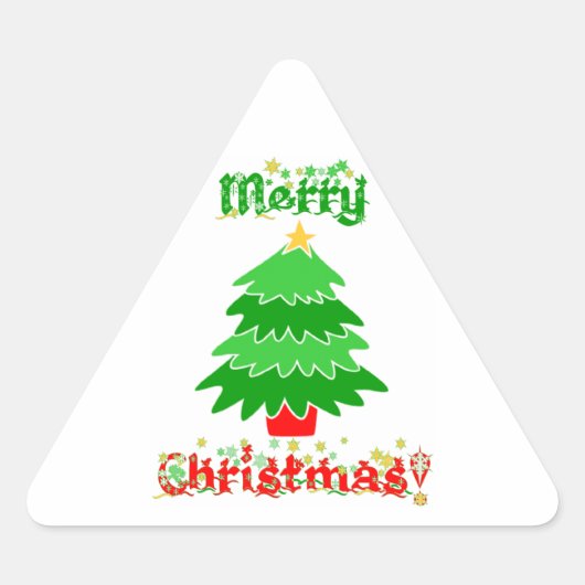 Vrolijk kerstfeest sticker (Voorkant)