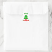 Vrolijk kerstfeest sticker (Tas)