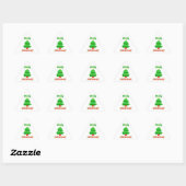 Vrolijk kerstfeest sticker (Vel)
