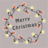 Vrolijk kerstfeest sticker (Voorkant)