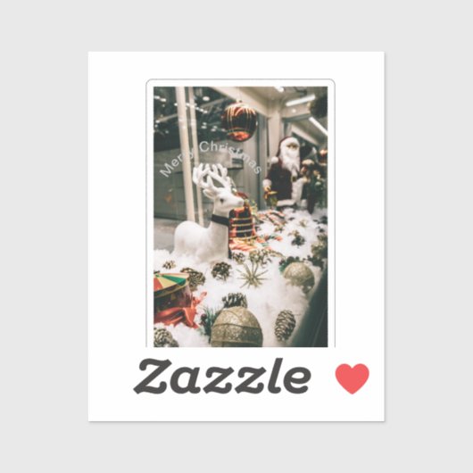 Vrolijk kerstfeest sticker (Vel)