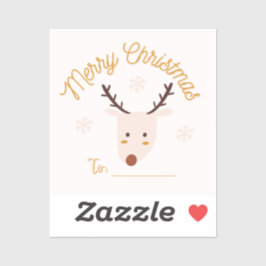 Vrolijk kerstfeest sticker