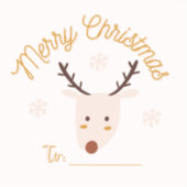 Vrolijk kerstfeest sticker (Voorkant)