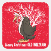Vrolijk kerstfeest sticker (Voorkant)