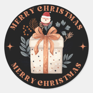 Vrolijk kerstfeest sticker