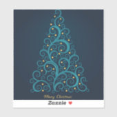 "Vrolijk kerstfeest" Sticker (Vel)