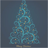 "Vrolijk kerstfeest" Sticker (Voorkant)