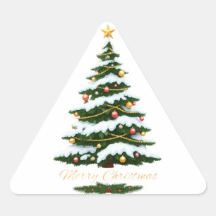 Vrolijk kerstfeest sticker